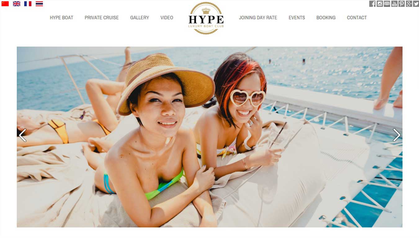 Hype luxury boat